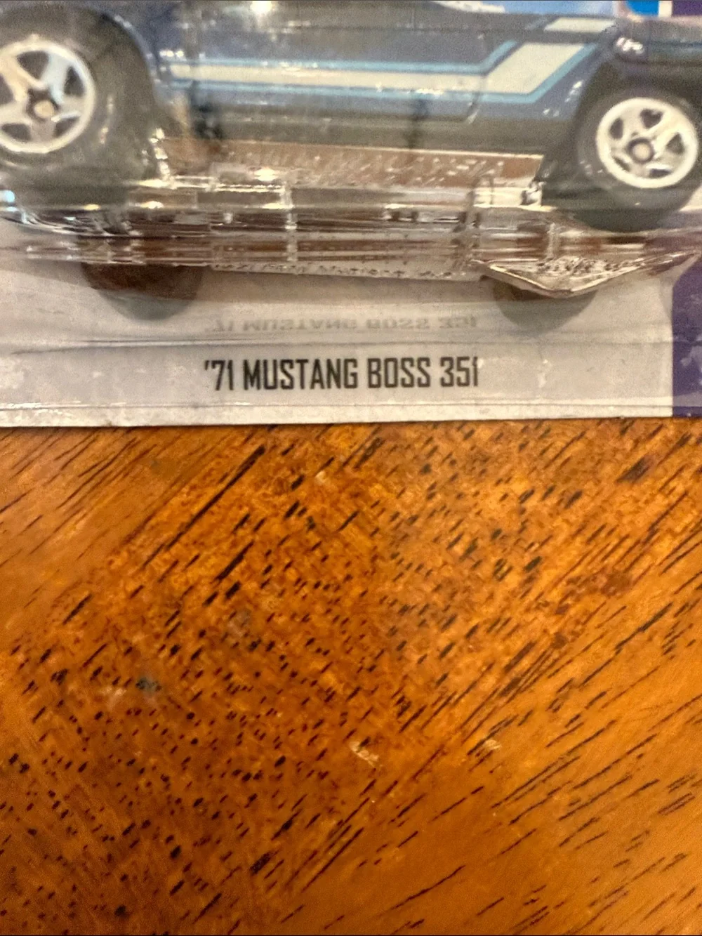 Hot Wheels '71 Mustang Boss 351 Die-Cast Toy Car - Blue